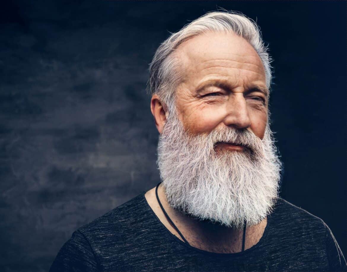 illustration style barbe homme 50 ans