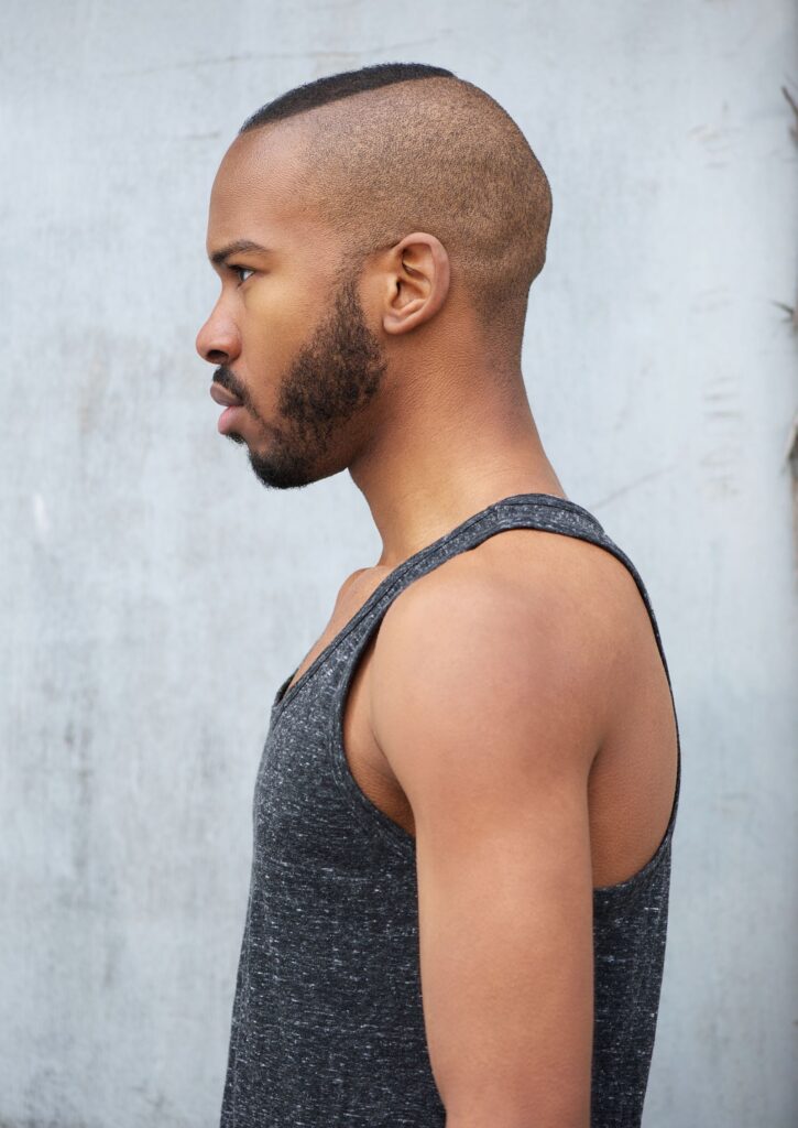 illustration homme style crew cut