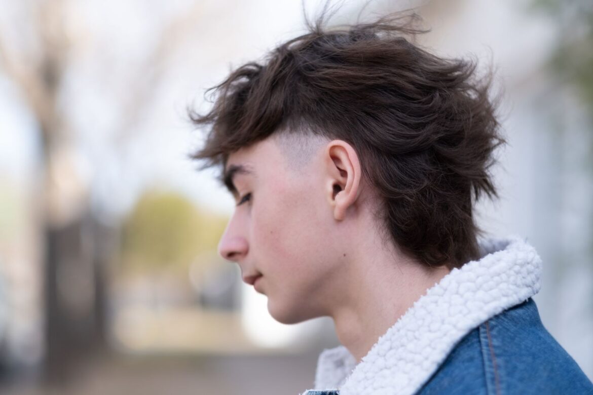 coupe wolf cut homme