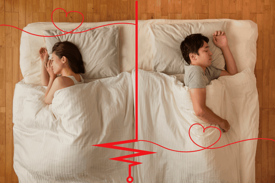 Celicouple : couple dormant séparement